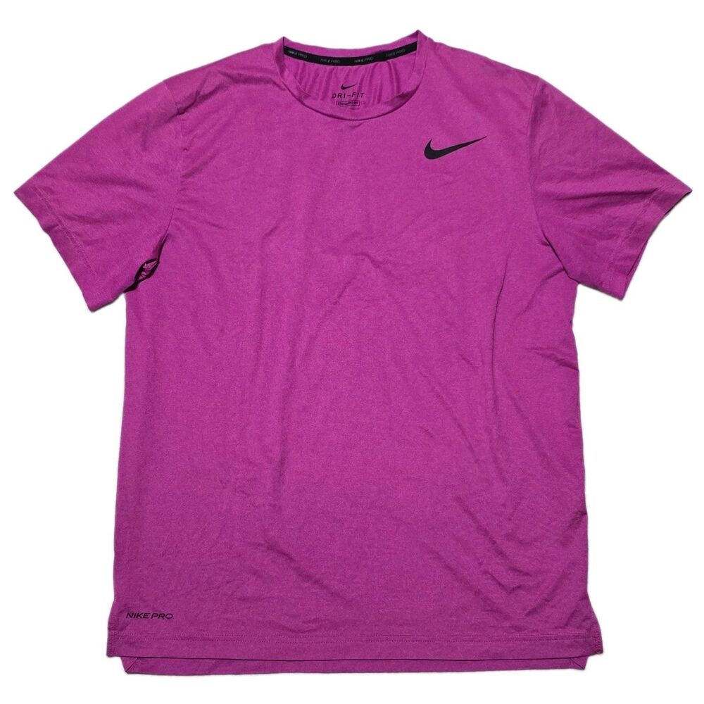 Nike Pro Men's Medium Hyper Dry Pink Short-Sleeve Training T-Shirt CJ4611-620